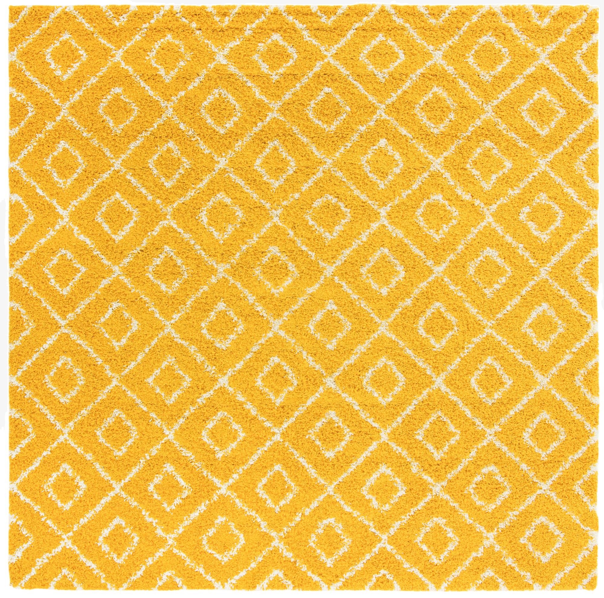 10' x 10' Trellis Shag Square Rug