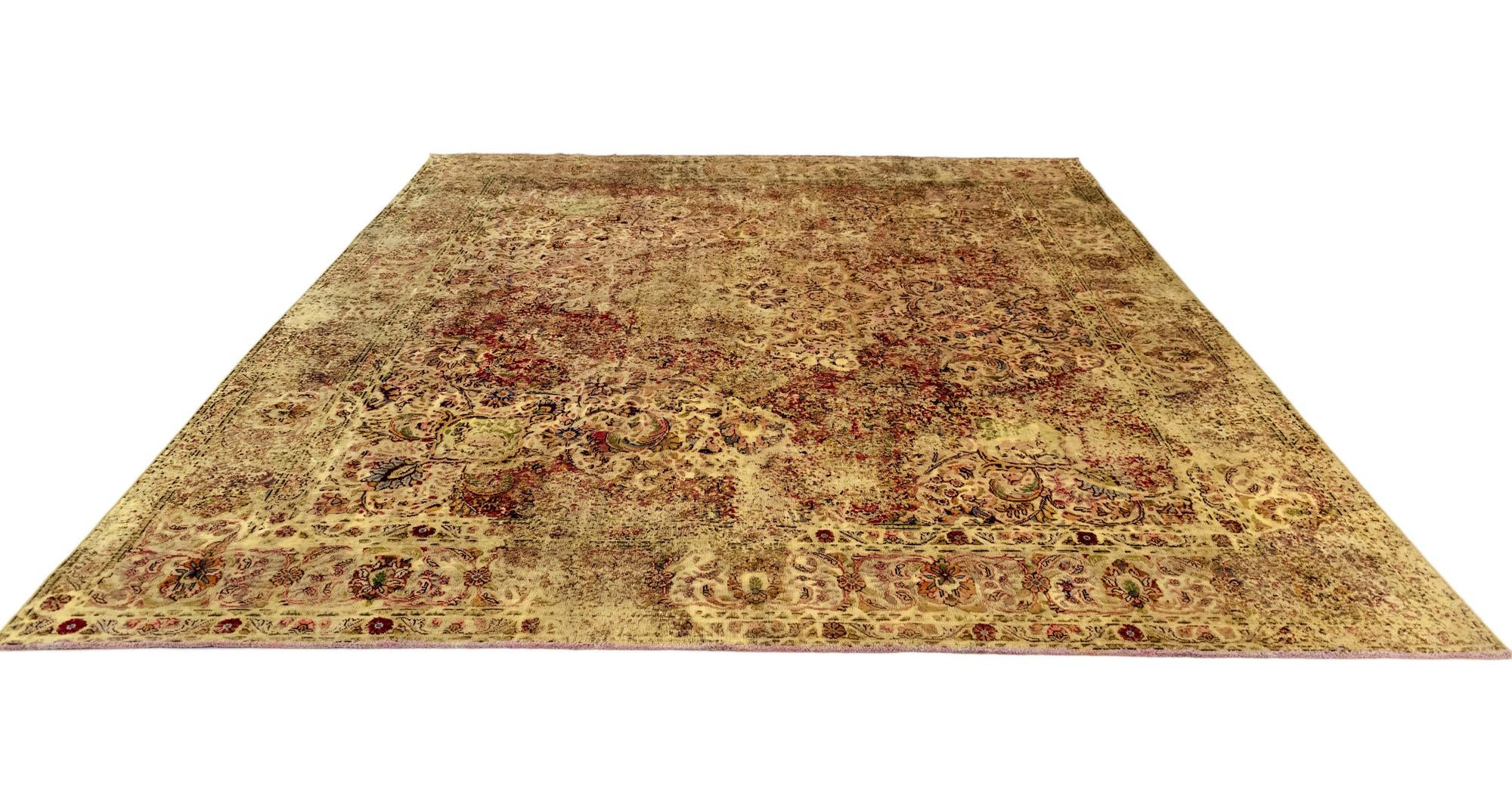 9' 9 x 11' 4 Vintage Royal Wool Square Rug