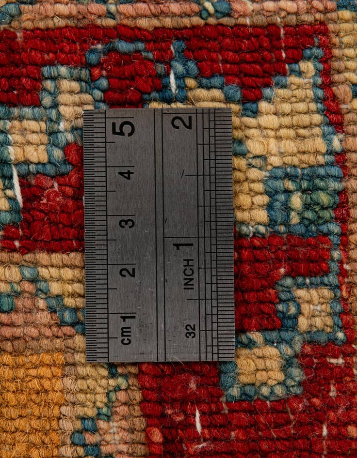 Detail image of 2' 8 x 3'  Hand Knotted Ziegler Wool Square Rug