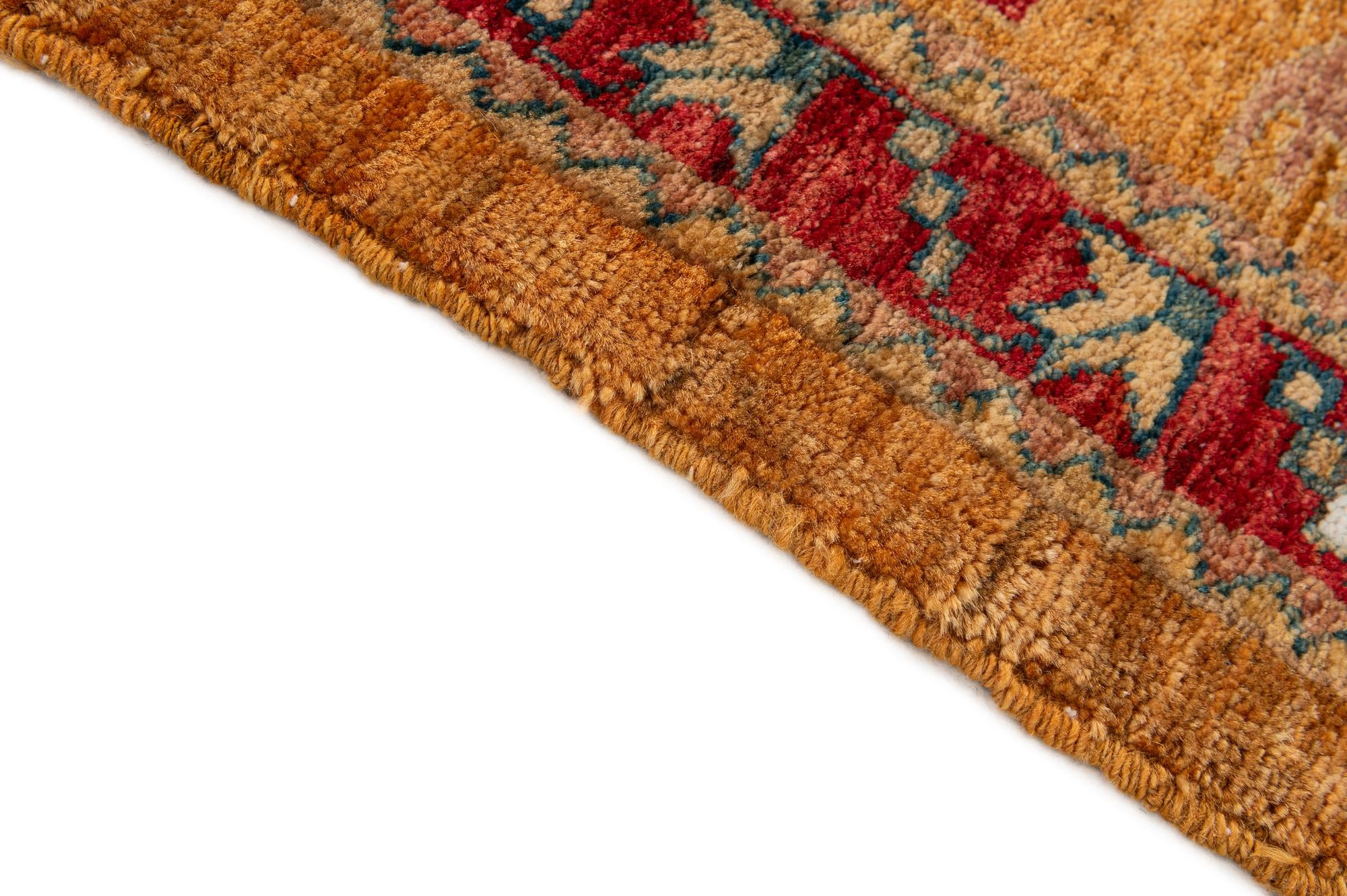 2' 8 x 3' Hand Knotted Ziegler Wool Square Rug